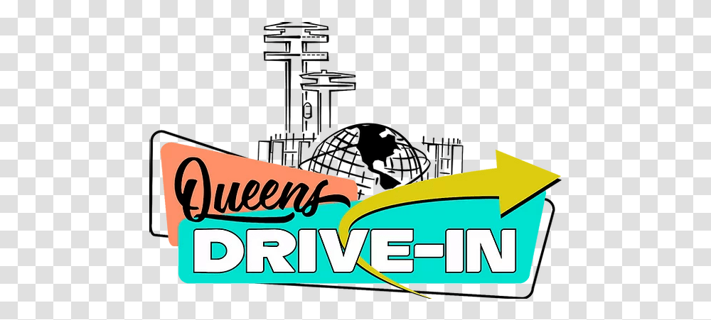Drive In Movie Theater Queens Drivein New York Vertical, Text, Logo, Symbol, Clothing Transparent Png