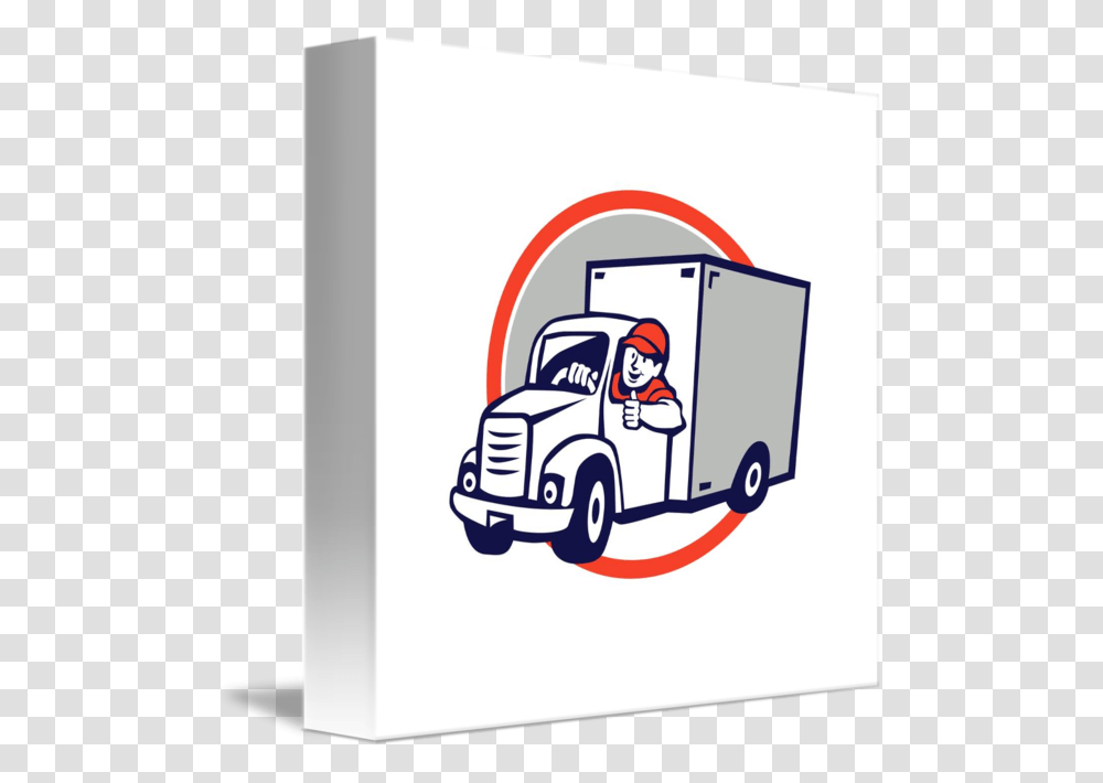Driver Clipart Delivery Driver Imagen Caricatura De Camioneta, Moving Van, Vehicle, Transportation, Car Wash Transparent Png