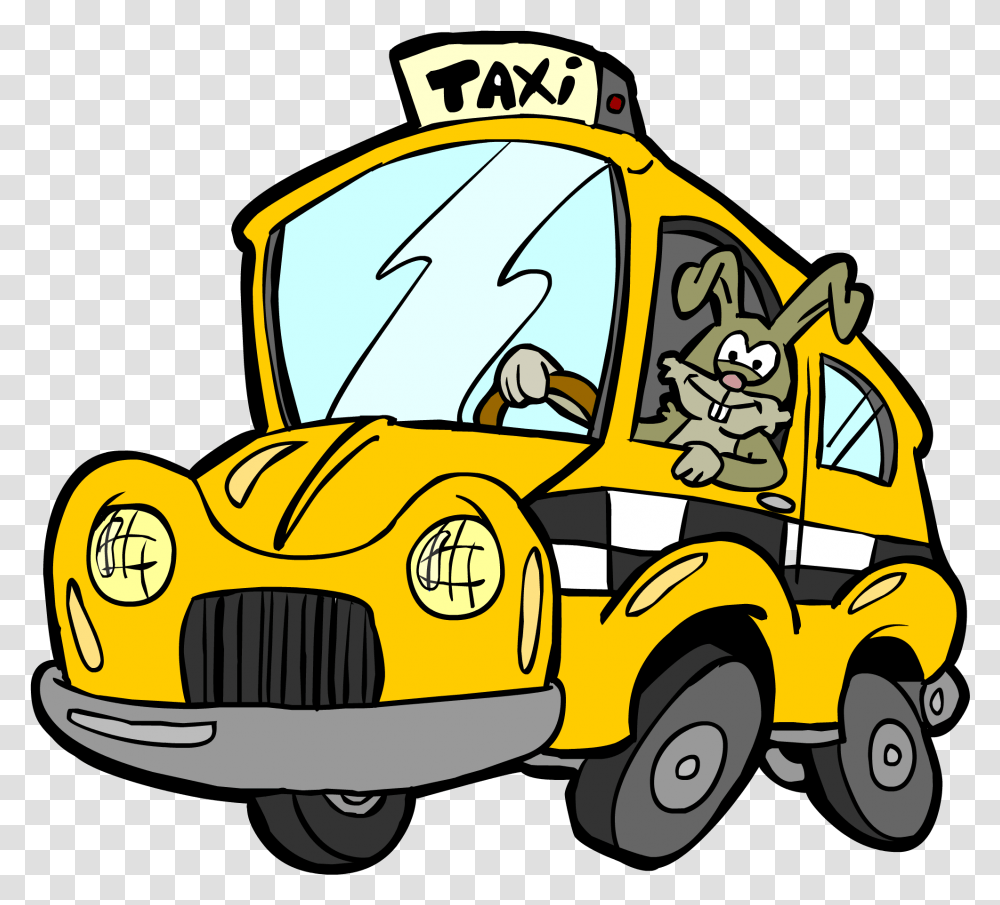 Driver Vector Cab Taxi Cartoon, Vehicle, Transportation, Automobile, Bulldozer Transparent Png