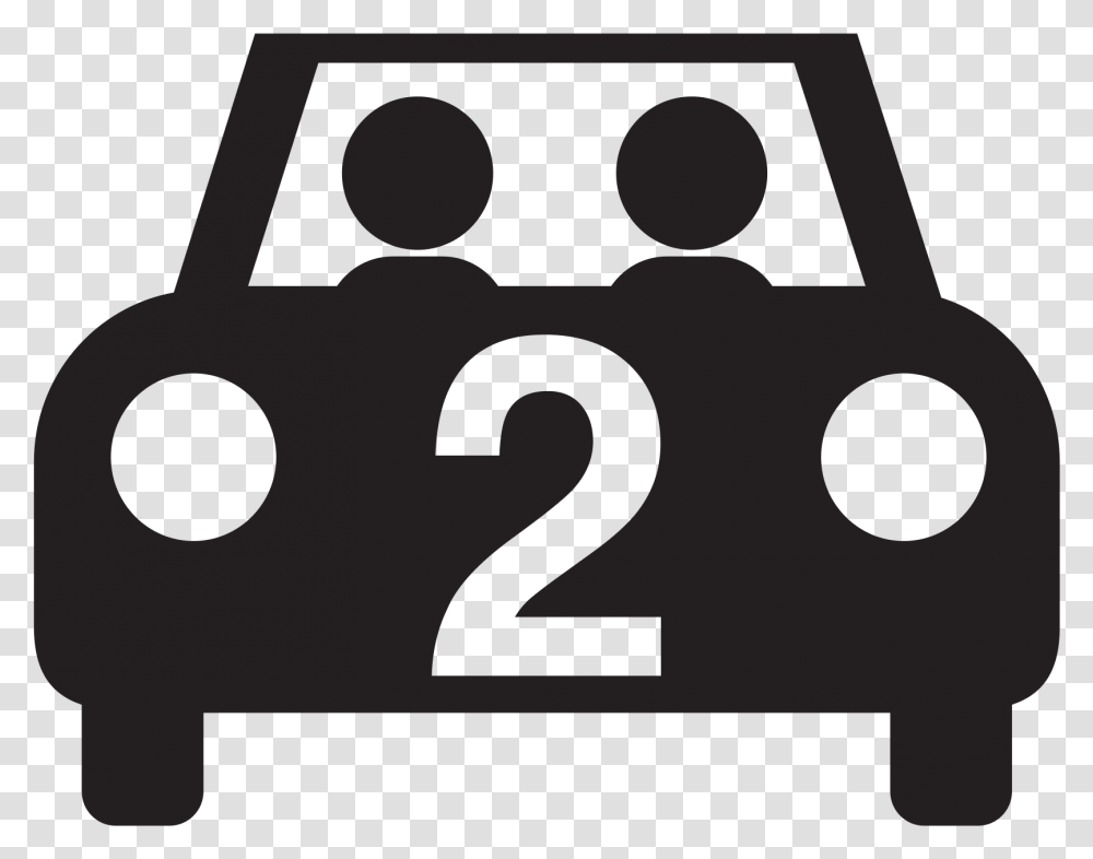 Driving In A Car Black People Silhouette Car With People, Number, Digital Clock Transparent Png