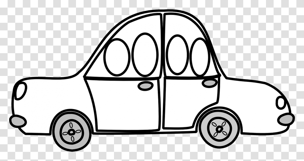 Driving In A Car Black People & Free Non Living Things Clipart Black And White, Van, Vehicle, Transportation, Caravan Transparent Png