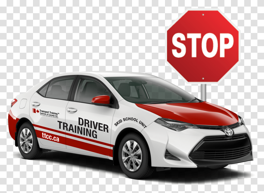 Driving School Car Stop Sign, Vehicle, Transportation, Automobile, Symbol Transparent Png