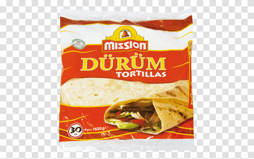 Drm 18 Tortillas Mission Durum, Food, Burger, Bread, Pancake Transparent Png
