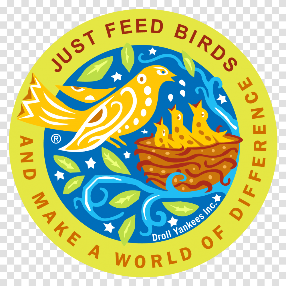 Droll Yankee Logo Clipart Bird Feeding, Symbol, Trademark, Label, Text Transparent Png