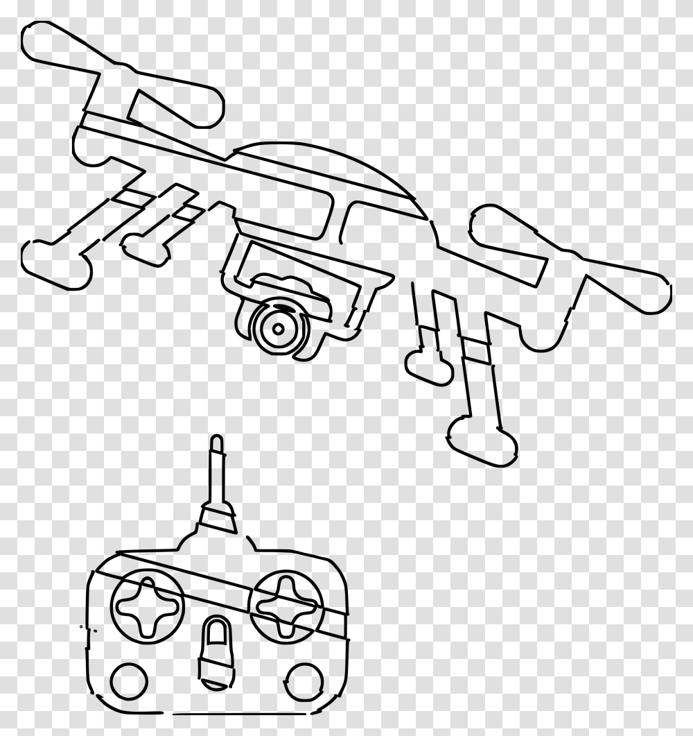 Drone Clipart Black And White, Gray, World Of Warcraft Transparent Png