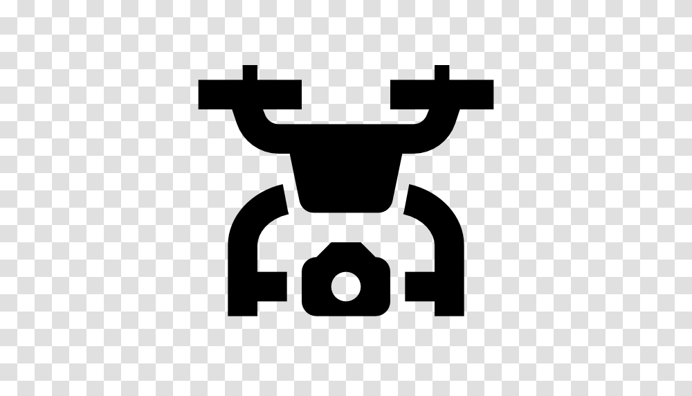 Drone Clipart Camera Logo, Stencil, Cross, Silhouette Transparent Png