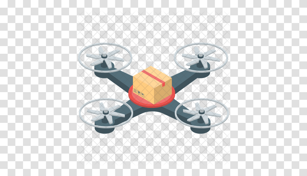 Drone Delivery Services Icon Isometric Drone, Wheel, Machine, Tire, Reel Transparent Png