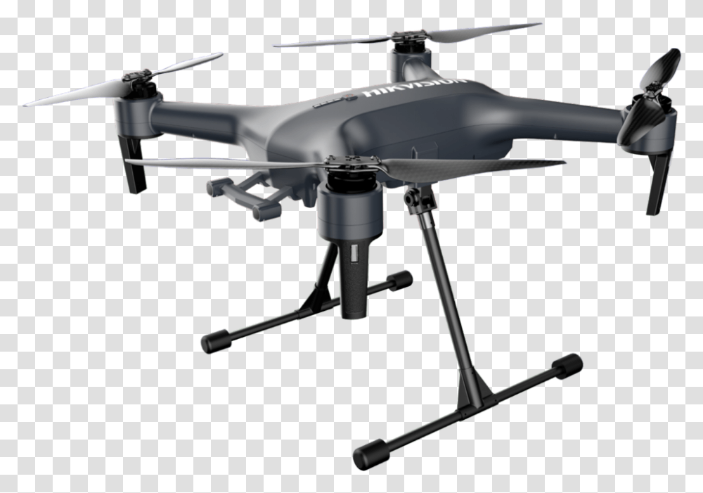 Drone Hikvision, Helicopter, Aircraft, Vehicle, Transportation Transparent Png