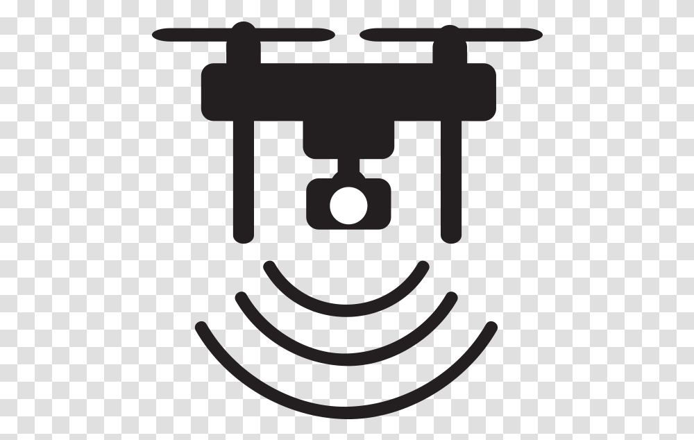 Drone Icon Design Connection Connect Wifi Transmition Video Drone Clipart, Gun, Weapon, Weaponry Transparent Png