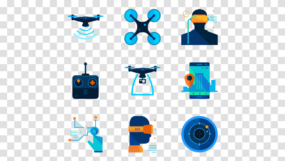 Drone Icons, Alphabet, Mobile Phone, Electronics Transparent Png