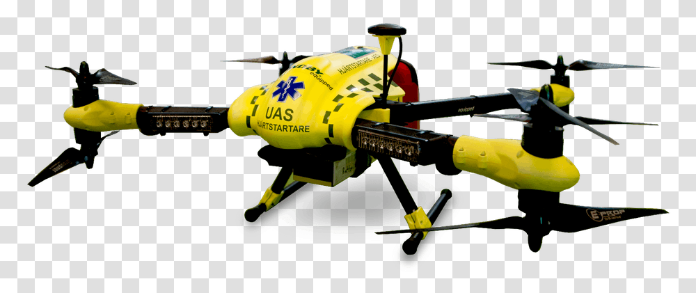 Drone Picture Defibrillator Drone, Helicopter, Aircraft, Vehicle, Transportation Transparent Png