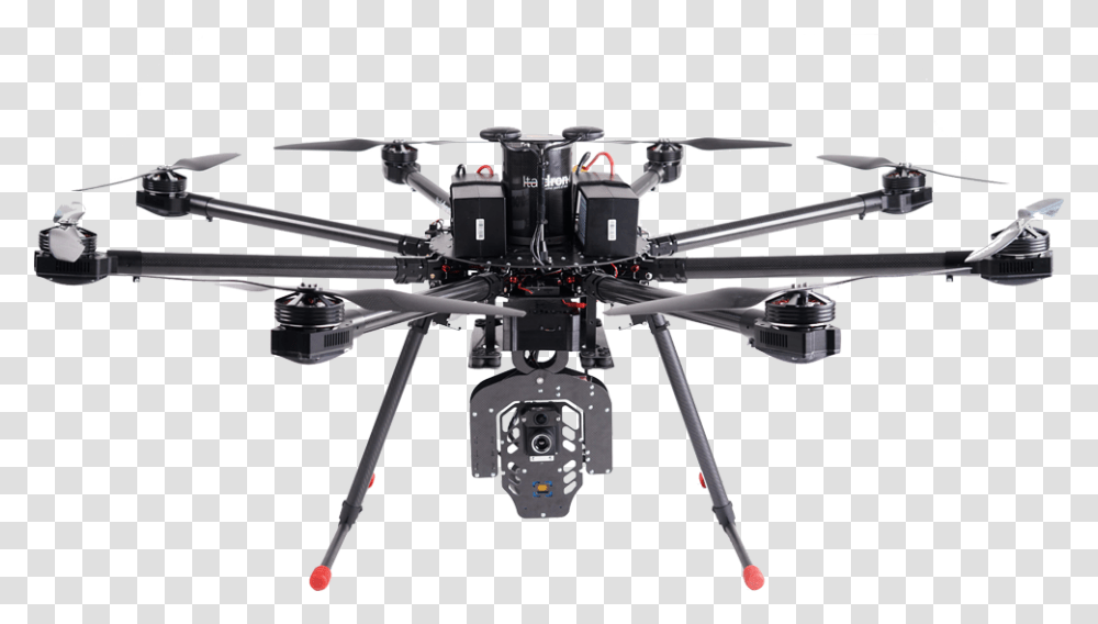 Drone Professionale Bigone 8hse Agro Big Drone, Rotor, Coil, Machine, Spiral Transparent Png