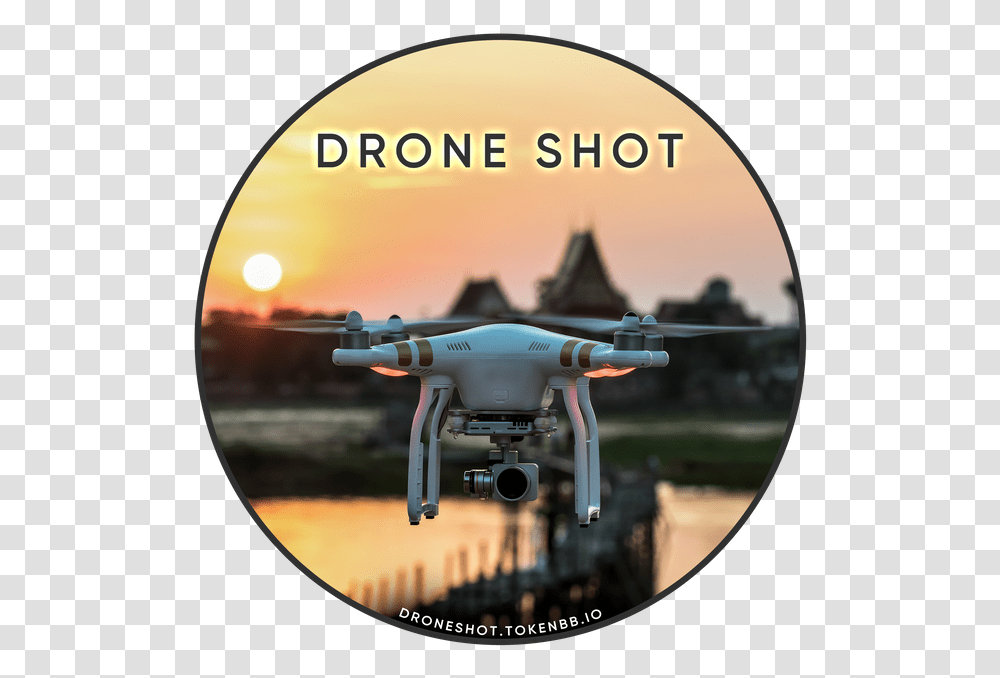 Drone Shot Unmanned Aerial Vehicle, Disk, Dvd, Helicopter, Aircraft Transparent Png