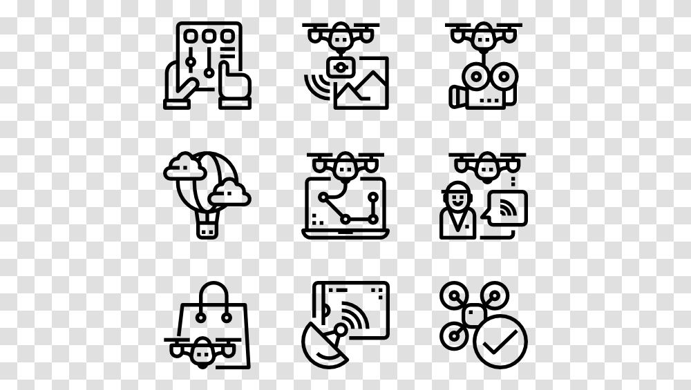 Drone Technology Farm Vector Icon, Gray, World Of Warcraft Transparent Png