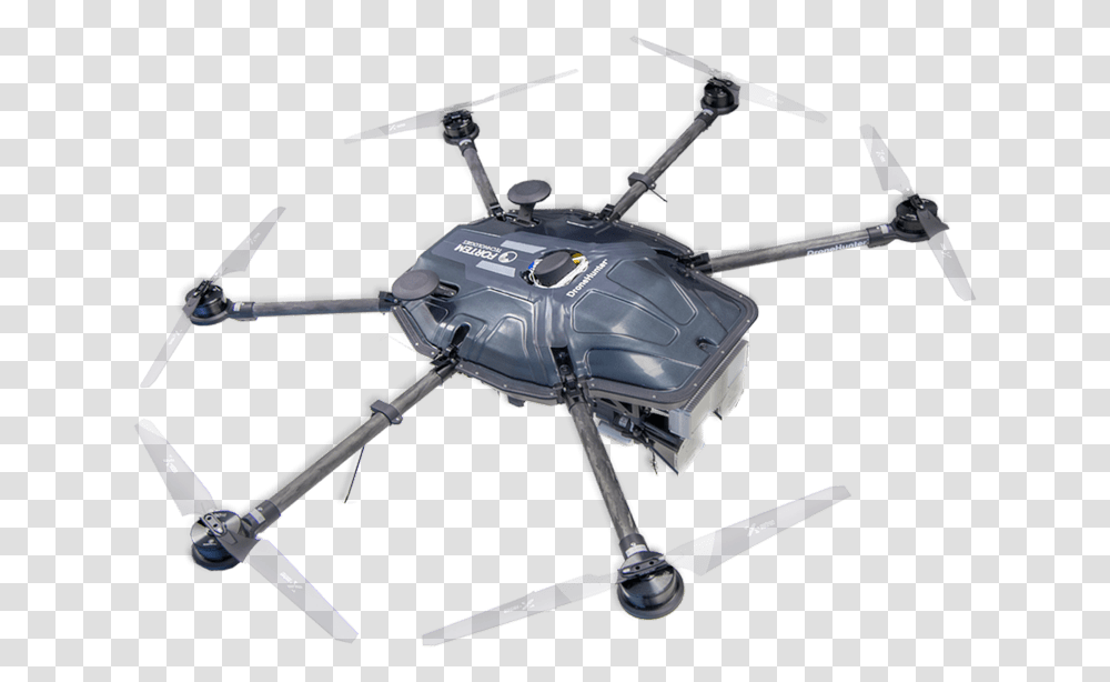 Dronehunter Flying Image Helicopter Rotor, Aircraft, Vehicle, Transportation, Bird Transparent Png