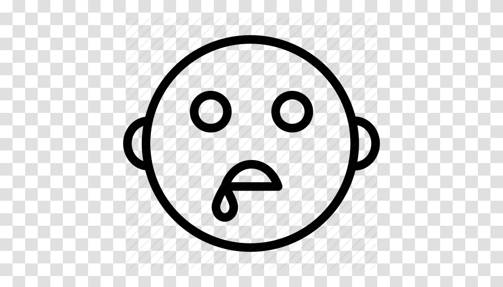 Drooling Emoji Emoticon Expression Face Saliva Smiley Icon, Sphere, Plectrum Transparent Png