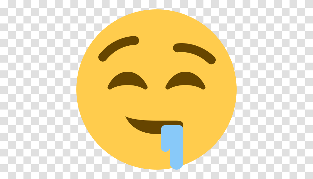 Drooling Face Emoji, Label, Tennis Ball, Plant Transparent Png