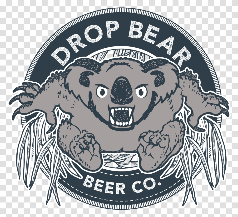 Drop Bear Beer Co Drop Bear Beer Co Logo, Label, Text, Symbol, Trademark Transparent Png