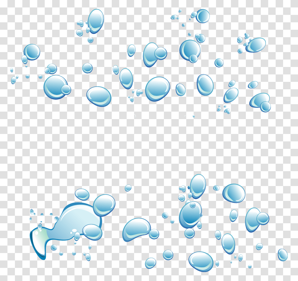 Drop Bubble Euclidean Vector Vector Water Bubbles Cartoon, Droplet Transparent Png