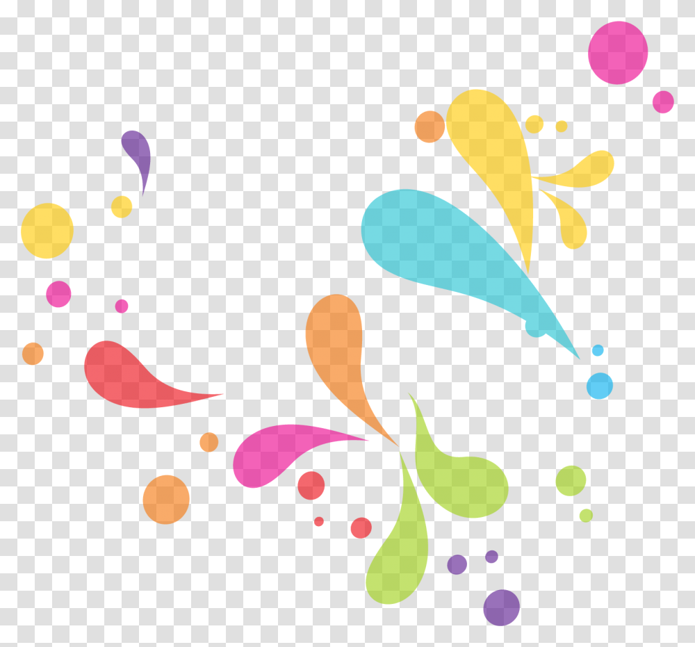 Drop Color Clip Art Colorful Water Drop Clipart, Floral Design, Pattern Transparent Png