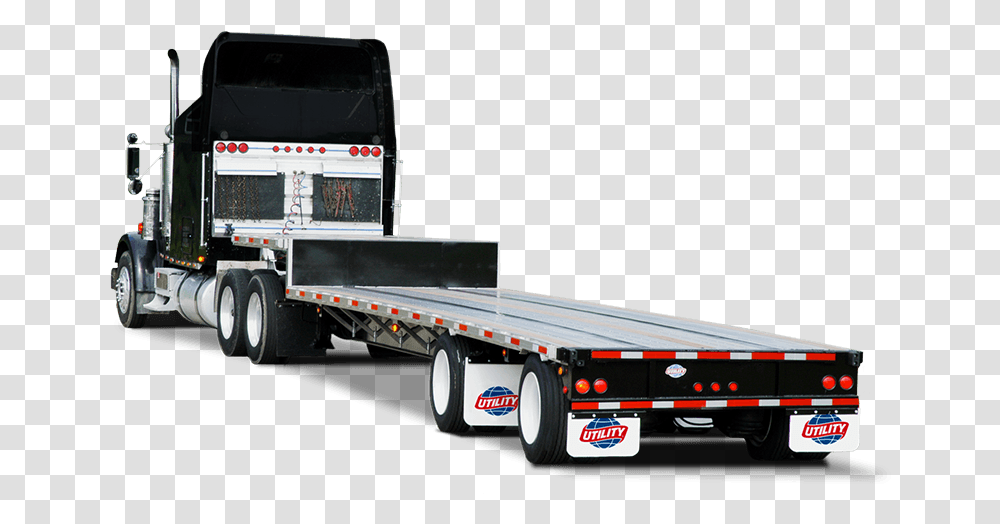Drop Deck Drop Deck Truck Trailer, Vehicle, Transportation, Trailer Truck, Machine Transparent Png