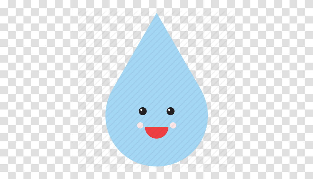 Drop Emoji Emoticon Face Smiley Water Weather Icon, Plant, Droplet, Tree, Triangle Transparent Png