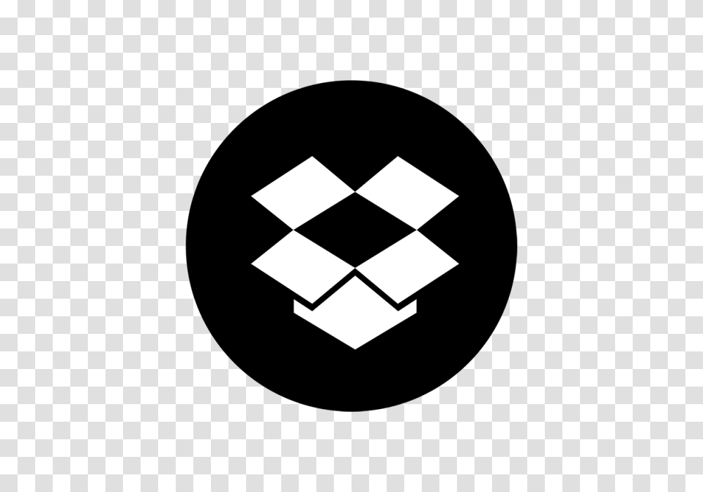 Dropbox Black Ampamp White Icon Dropbox Drop Box And Vector, Stencil, Logo, Trademark Transparent Png