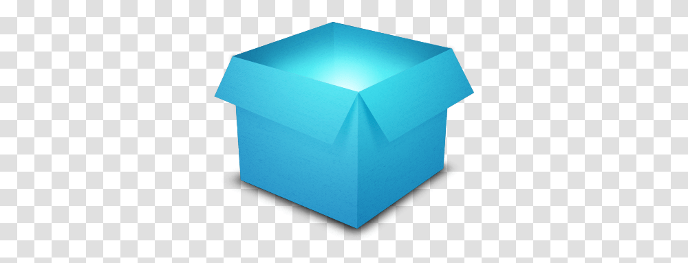 Dropbox Icon Blue Box Icon, Crystal, Carton, Cardboard, Foam Transparent Png