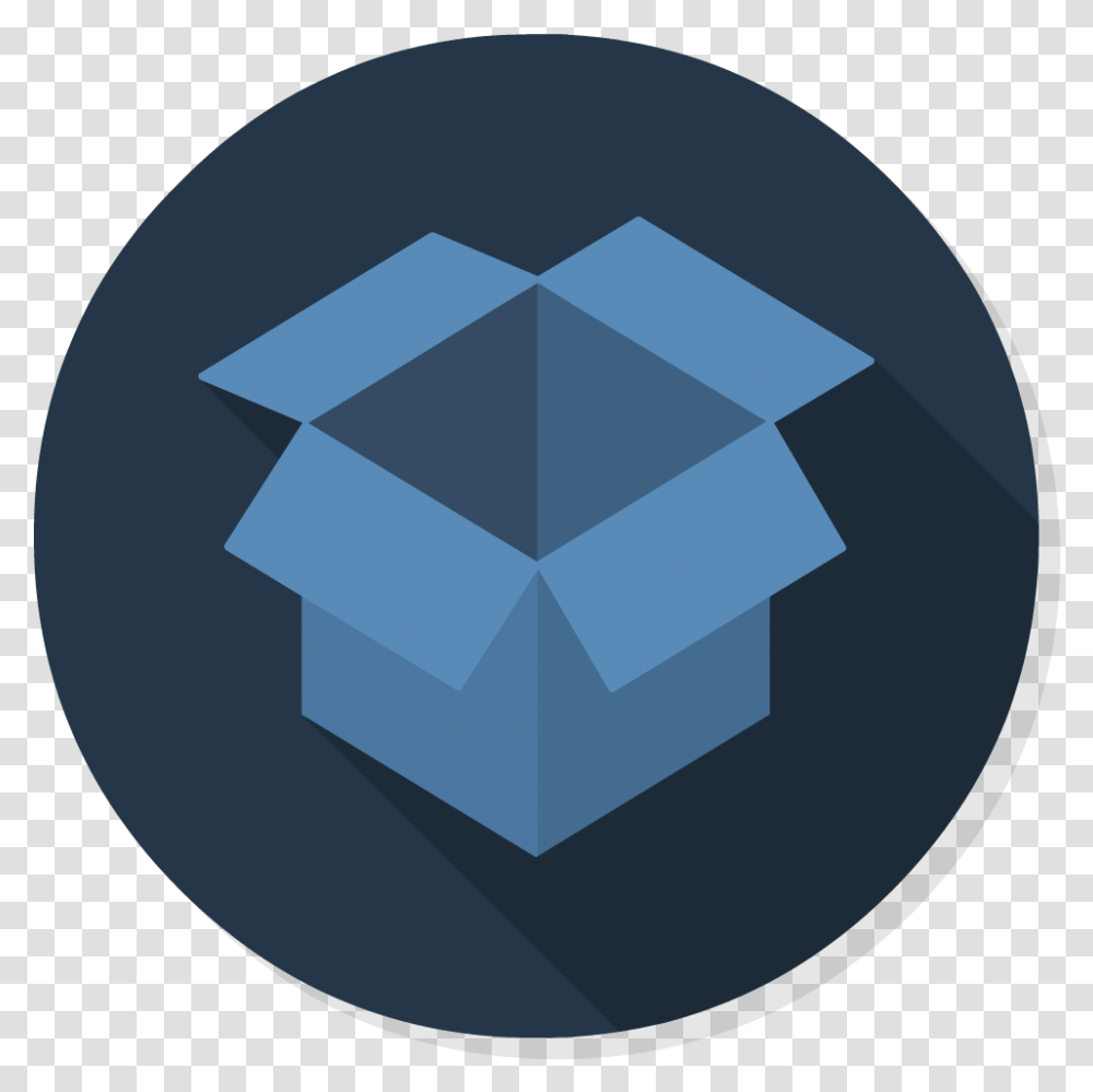 Dropbox Icon Vector Box Flat Design, Sphere, Crystal Transparent Png