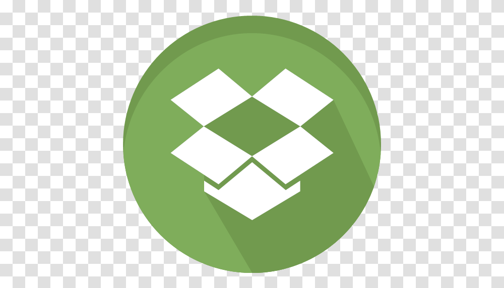 Dropbox Logo Sharing Icon, Recycling Symbol, Green, Trademark, Rug Transparent Png