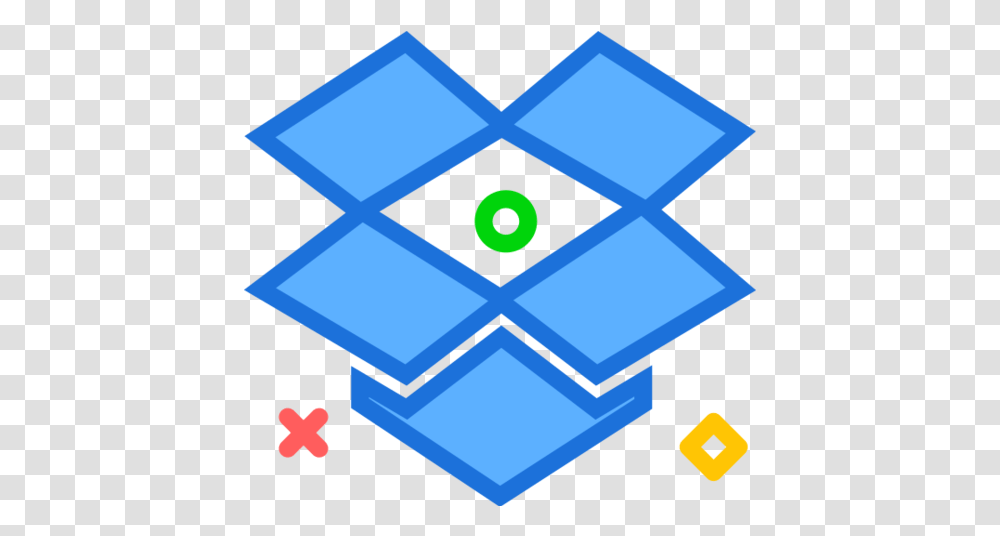 Dropbox Social Network Brand Logo Free Icon Of Brands Vertical, Symbol, Rubix Cube, Rug, Recycling Symbol Transparent Png