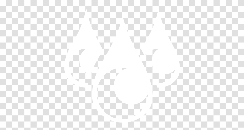 Droplets V Johns Hopkins Logo White, Symbol, Text, Plant, Stencil Transparent Png