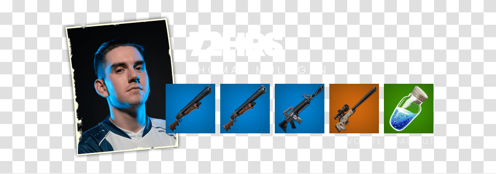 Dropping Into Fortnite, Machine Gun, Weapon, Weaponry, Person Transparent Png