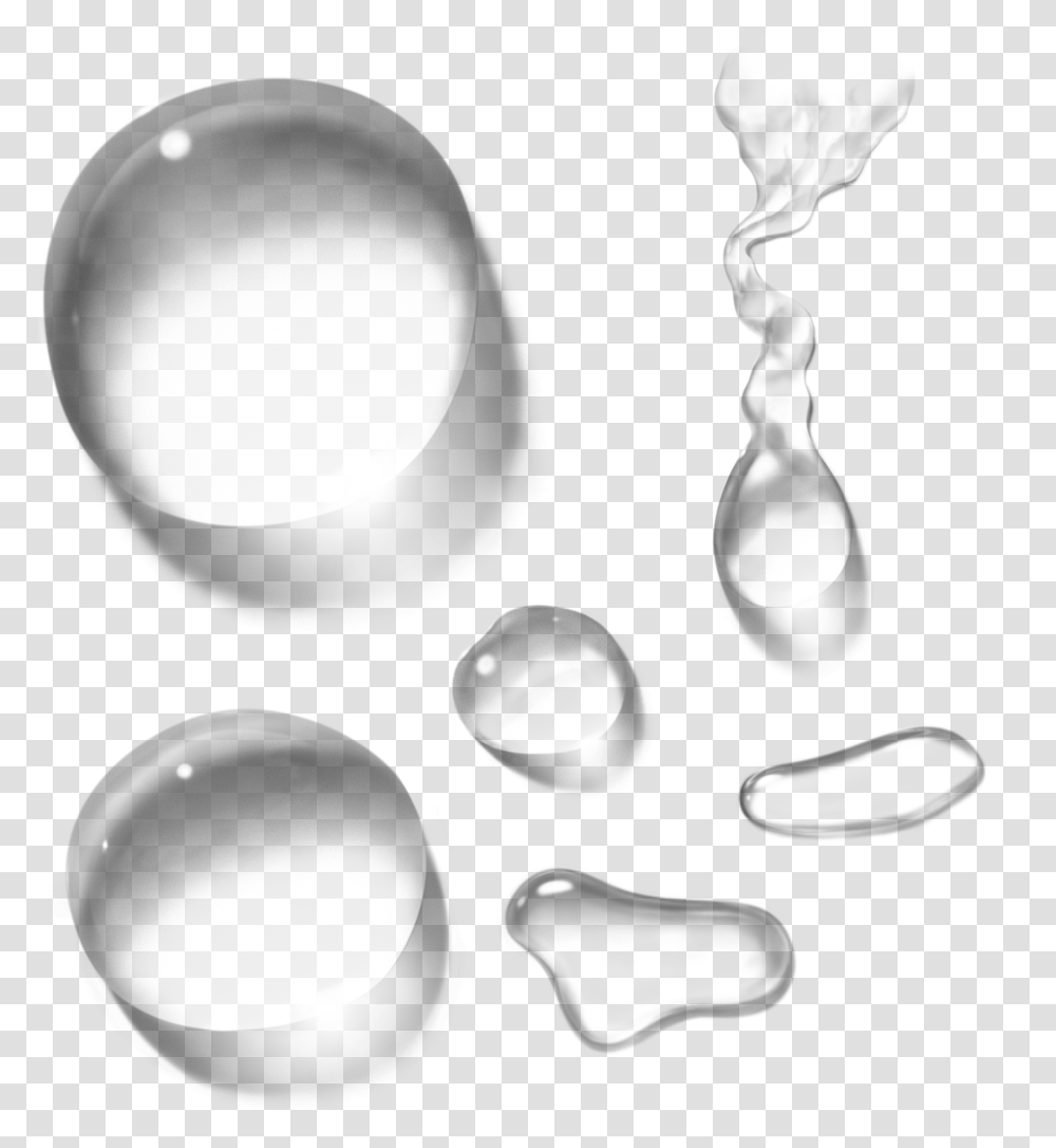 Drops Images Water Free Realistic Water Drop, Sphere, Lighting, Bubble, Accessories Transparent Png