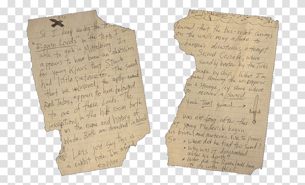 Drostan Hynd Notes 3 Wwii Handwriting, Book, Letter, Diary Transparent Png