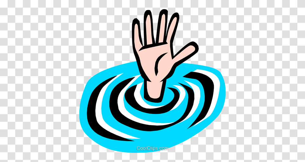 Drowning Man Royalty Free Vector Clip Art Illustration, Spiral, Coil, Cutlery Transparent Png