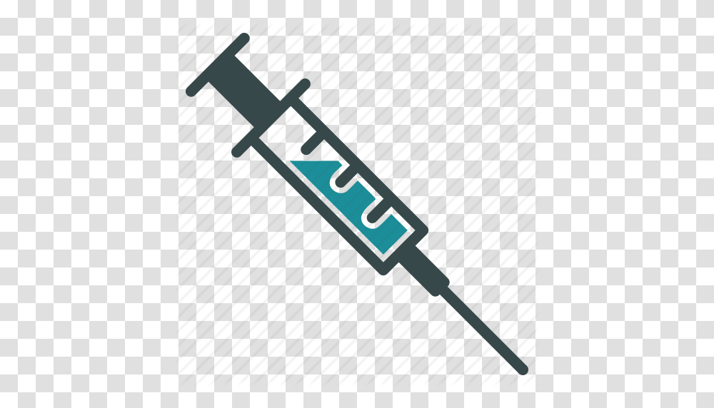 Drug Injection Medical Needle Syringe Vaccination Vaccine Icon, Plot Transparent Png