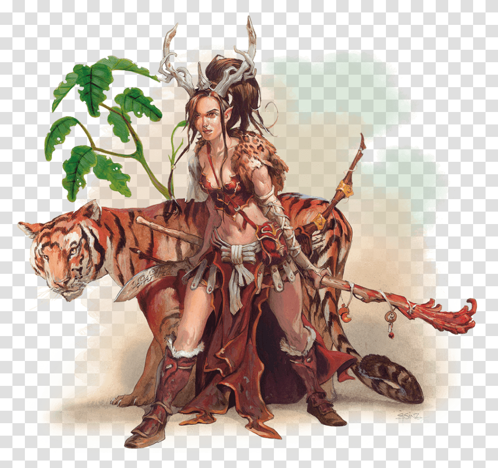 Druid Leather Armor, Person, Painting, Sport Transparent Png