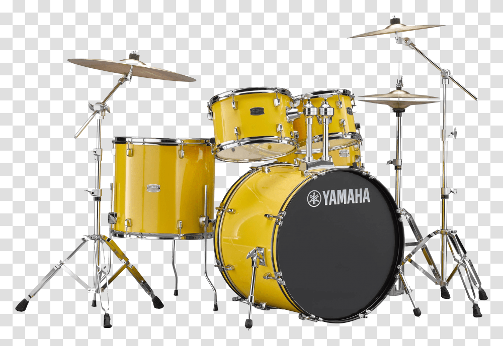 Drum Background Images Yamaha Yellow Drum Set, Percussion, Musical Instrument, Construction Crane, Bulldozer Transparent Png