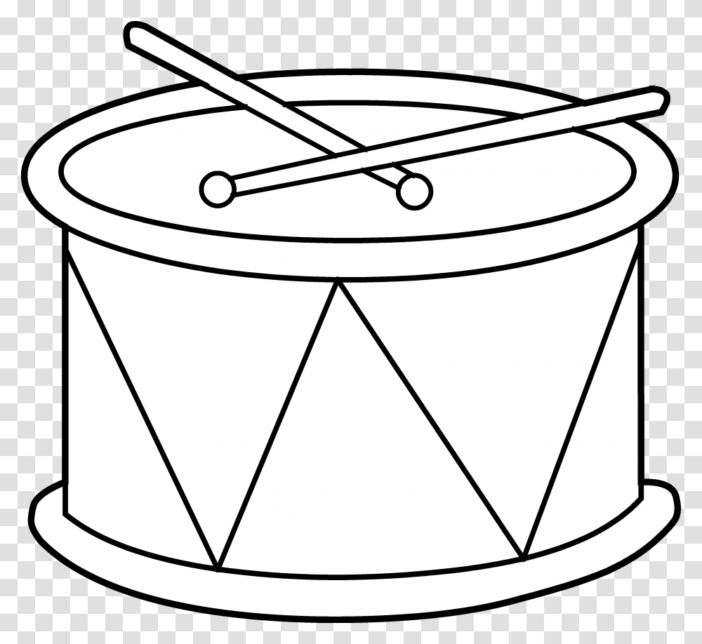 Drum Black And White, Bucket, Percussion, Musical Instrument, Bow Transparent Png