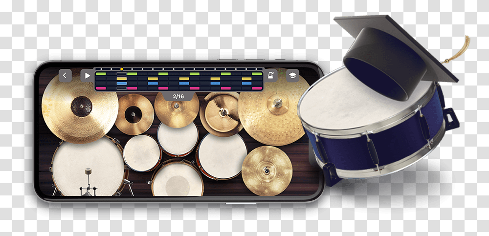 Drum Kit, Musical Instrument, Percussion, Helmet Transparent Png