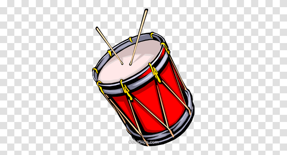 Drum With Drum Sticks Royalty Free Vector Clip Art Illustration, Percussion, Musical Instrument, Bow, Kettledrum Transparent Png