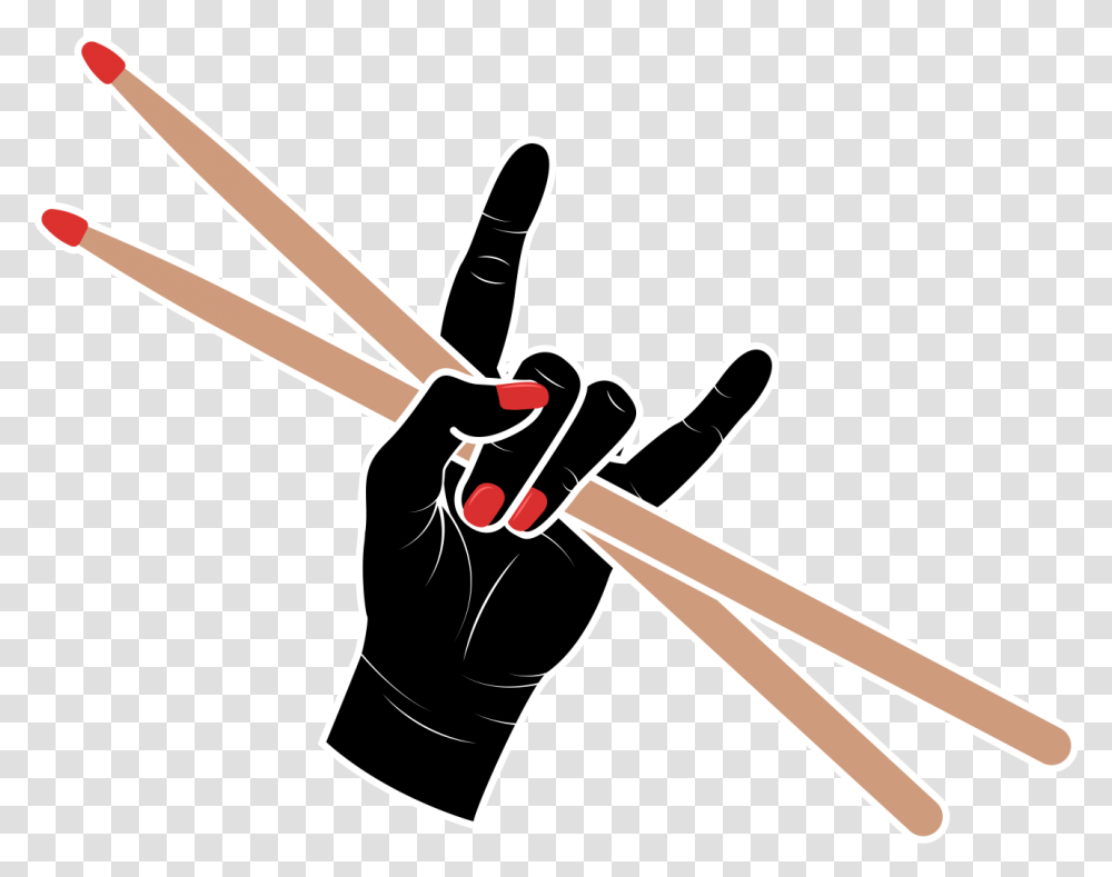 Drummer Repaired Skew 2 01 Illustration, Hand, Hammer, Cutlery, Fork Transparent Png