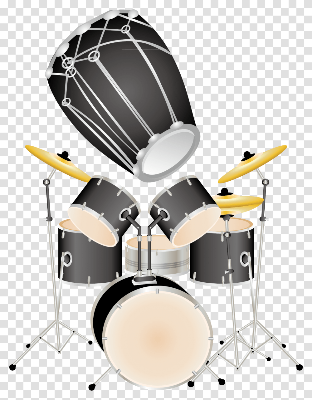Drums Clipart Instrument De Musique Moderne, Percussion, Musical Instrument, Lamp Transparent Png