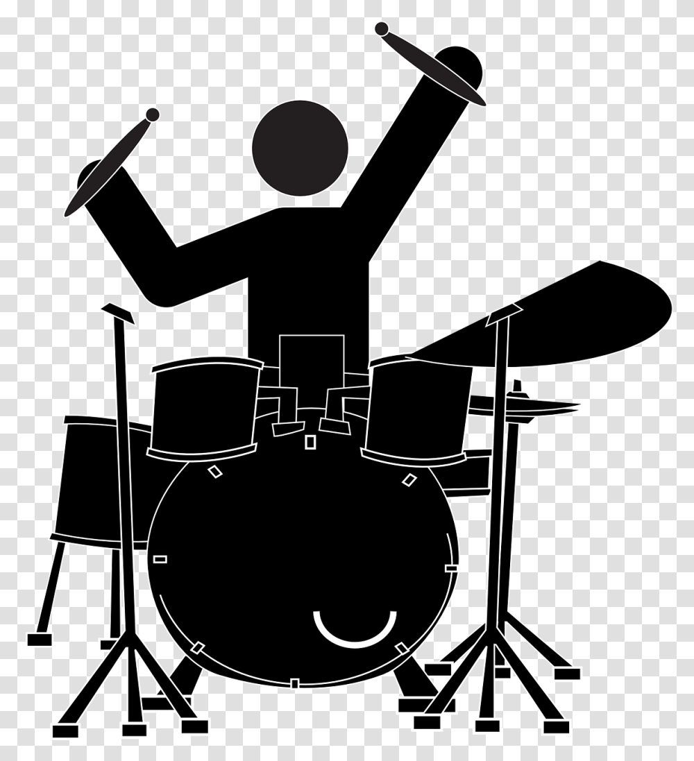 Drums Clipart Stickman Playing Drums, Musician, Musical Instrument, Drummer, Percussion Transparent Png