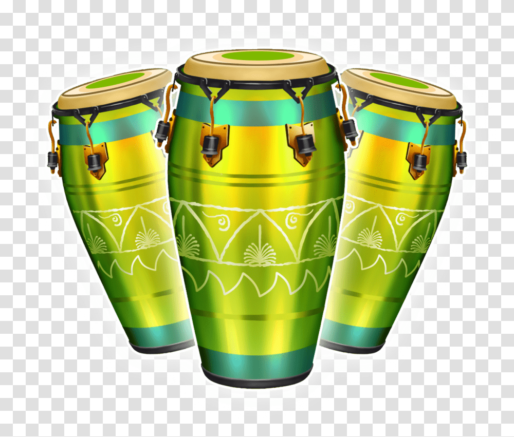 Drums Green Play'n Go Cylinder, Percussion, Musical Instrument, Leisure Activities, Conga Transparent Png