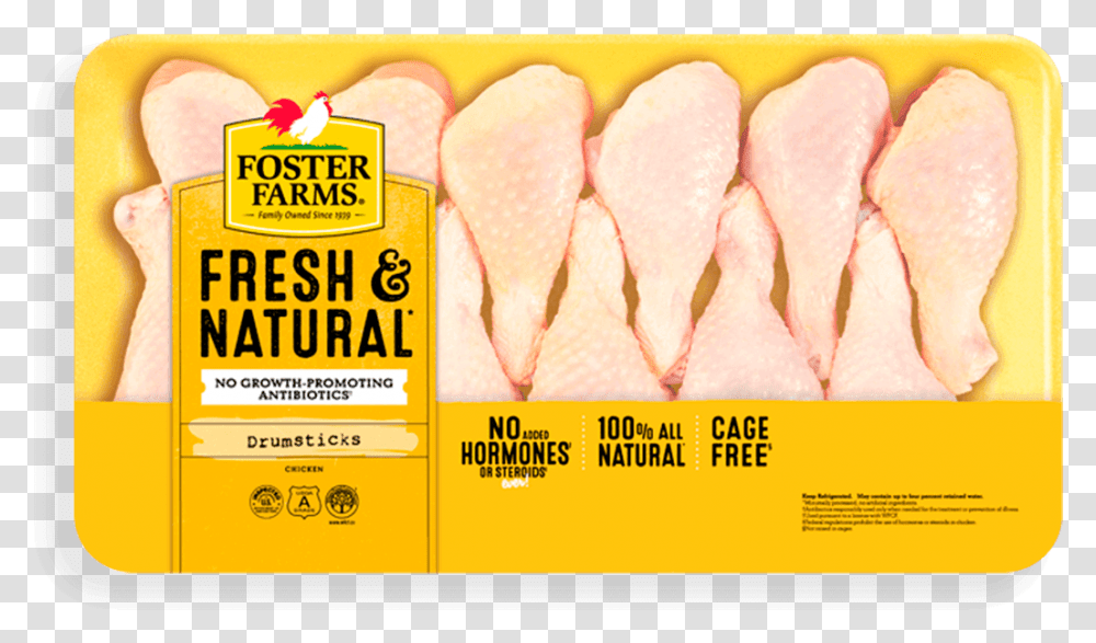 Drumstick Value Pack Foster Farms Chicken Drumsticks, Animal, Food, Sea Life, Hot Dog Transparent Png
