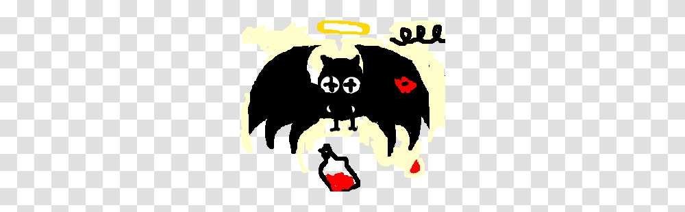 Drunk Holy Vampire Bat Gets Stabbed Drawing, Poster, Advertisement, Stencil Transparent Png