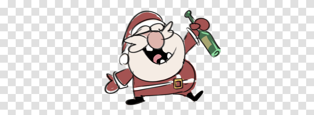 Drunk Santa Animation Drunk Santa, Leisure Activities, Angry Birds Transparent Png