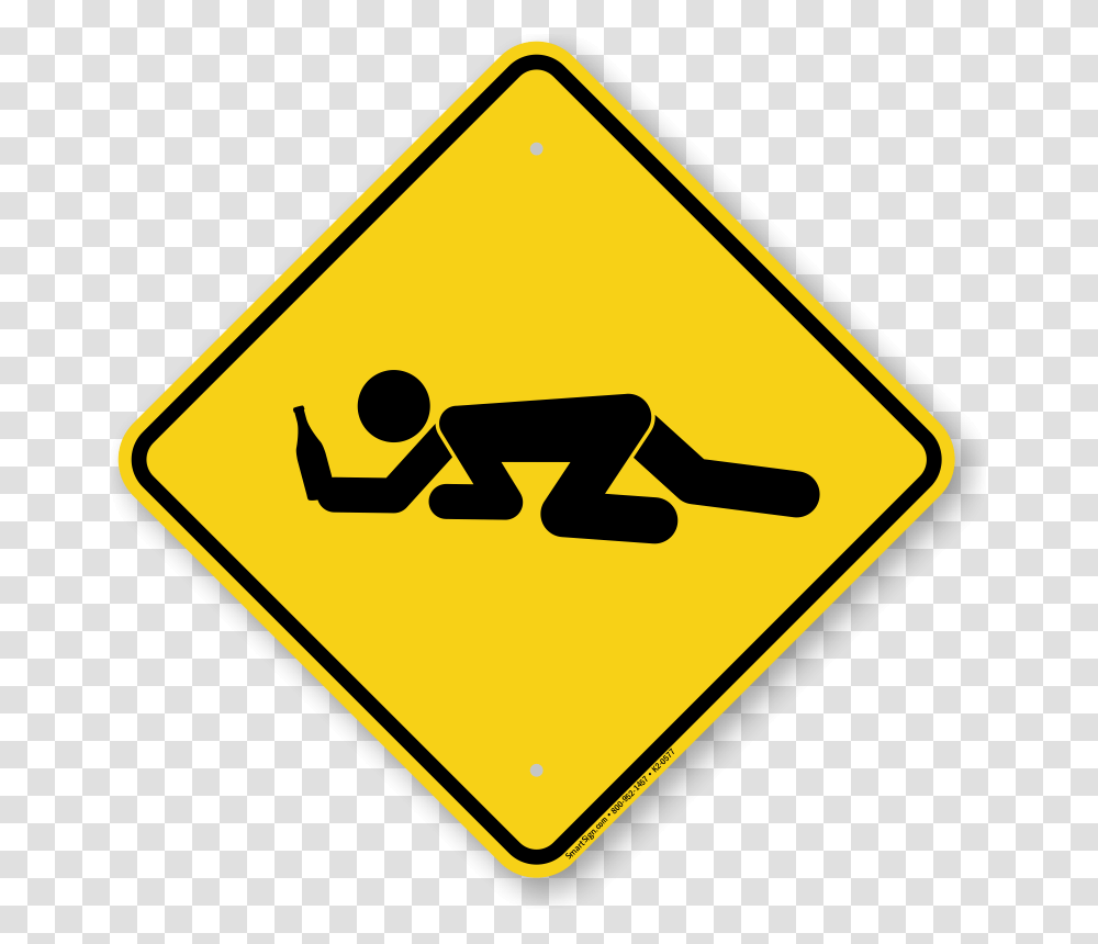 Drunk Student Crossing Symbol Sign Bear Zone, Road Sign Transparent Png